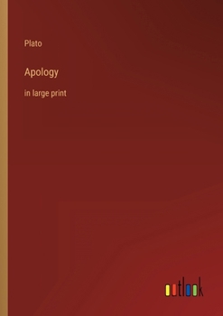 Paperback Apology: in large print Book