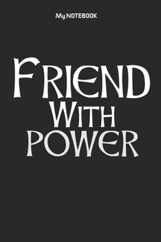 Friend With POWER: Ruled Lovely Copy Book, SOFT Cover Girls Kids Elementary School Supplies Student Teacher Daily Creative Writing Journal, 100 Pages