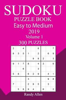 Paperback 300 Easy to Medium Sudoku Puzzle Book 2019 Book