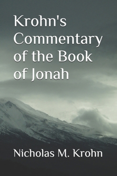 Paperback Krohn's Commentary of the Book of Jonah Book