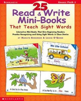 Paperback 25 Read & Write Mini-books That Teach Sight Words Book