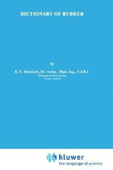 Hardcover Dictionary of Rubber Book