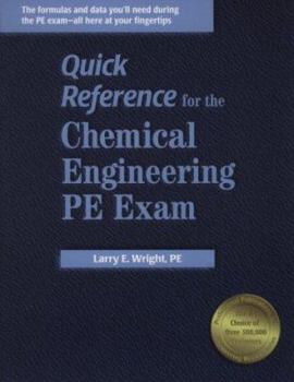 Paperback Quick Reference for the Chemical Engineering PE Exam Book