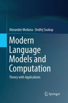 Paperback Modern Language Models and Computation: Theory with Applications Book