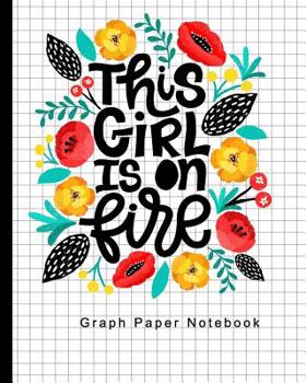 Paperback Graph Paper Notebook: Quad Ruled 4x4 squares per inch, Math and Science Composition Notebook for Girls (Notebooks for College Students), Flo Book