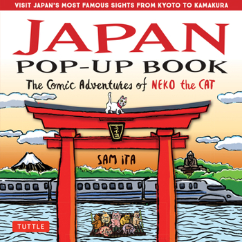 Hardcover Japan Pop-Up Book: The Comic Adventures of Neko the Cat Book