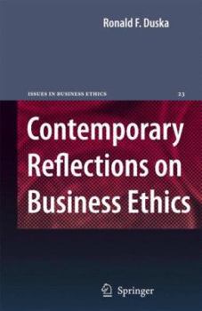 Hardcover Contemporary Reflections on Business Ethics Book