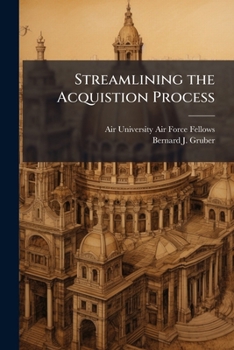 Paperback Streamlining the Acquistion Process Book