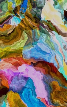 Paperback Blank Page Write In Journal (Abstract Multi-Colored Art) Book