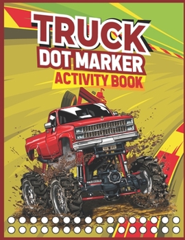 Paperback Truck dot marker activity book