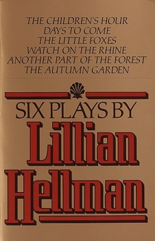 Paperback Six Plays by Lillian Hellman Book