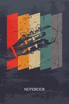 Bullet Dotted Journal: Guitarist Notebook Dotted Grid a5 6x9 120 Pages - Guitar Lessons Planner Vintage Guitar Diary Guitar Player - Instrumentalist Concert Band Gift Idea for Men and Women