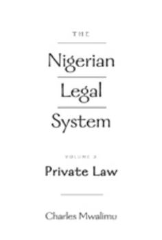 Hardcover The Nigerian Legal System; Volume 2: Private Law Book