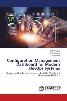 Paperback Configuration Management Dashboard for Modern DevOps Systems Book
