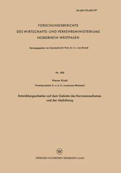 Paperback Entwicklungsarbeiten Auf Dem Gebiete Des Korrosionsschutzes Und Der Abdichtung [German] Book