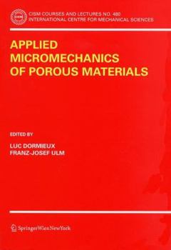 Paperback Applied Micromechanics of Porous Materials Book