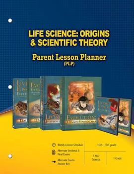 Paperback Life Science: Origins & Scientific Theory Parent Lesson Planner Book