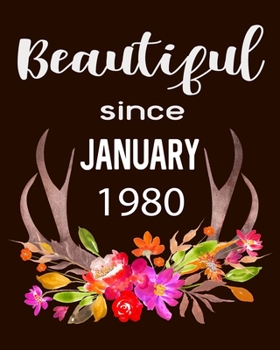 Beautiful Since January 1980: Hunting Hobby 2020 Monthly Planner Dated Journal  8" x 10" 110 pages