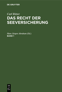 Hardcover Das Recht der Seeversicherung [German] Book