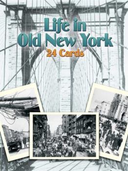 Cards Life in Old New York: 24 Cards Book