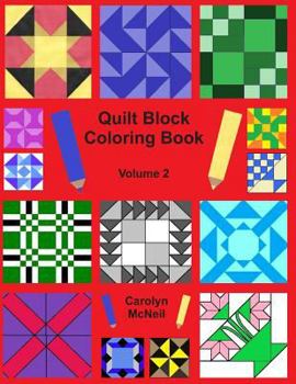 Paperback Quilt Block Coloring Book - Volume 2 Book