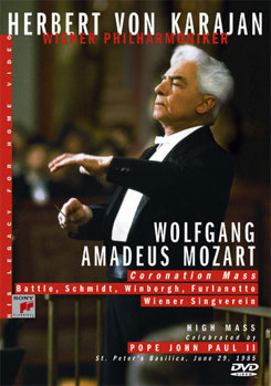 DVD High Mass by Pope John Paul II - Mozart: Coronation Mass by Vienna Philharmonic Orchestra Book