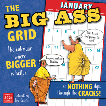 2021 The Big Ass Grid 16-Month Wall Calendar