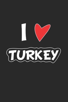 Turkey: Notebook, Journal | Gift Idea for Globetrotters and Travel Fans | checkered | 6x9 | 120 pages