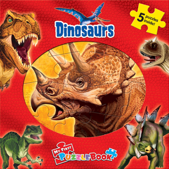 Phidal - Dinosaurs My First Puzzle Book - Puzzles for Kids and Children Learning Fun