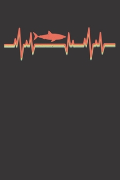 Paperback Notebook: Shark Dot Grid 6x9 120 Pages Book