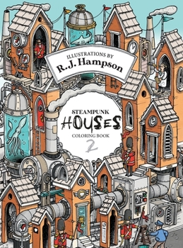 Hardcover Steampunk Houses 2 Colouring Book