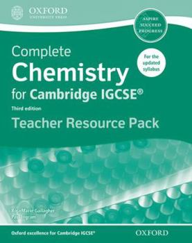 Paperback Complete Chemistry for Cambridge Igcse RG Teacher Resource Pack (Third Edition) Book
