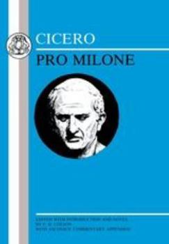 Paperback Cicero: Pro Milone: 'Pro Milone' Book