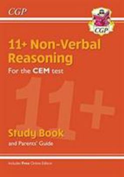 Paperback New 11+ CEM Non-Verbal Reasoning Study Book (with Parents’ Guide & Online Edition) (CGP 11+ CEM) Book