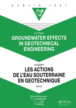Hardcover Groundwater Effects in Geotechnical Engineering, Volume 2: Proceedings of the 9th European Conference on Soil Mechanics and Foundation Engineering, Du Book