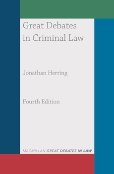 Paperback Great Debates in Criminal Law Book