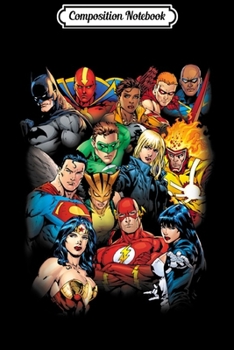 Paperback Composition Notebook: Justice League The Leagues All Here Journal/Notebook Blank Lined Ruled 6x9 100 Pages Book