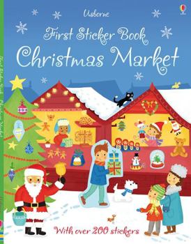 Paperback First Sticker Book Christmas Market (First Sticker Books) Book