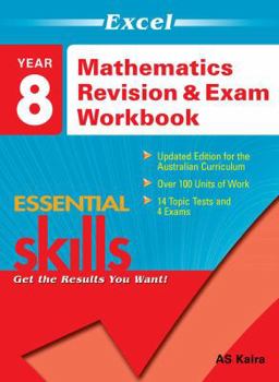 Paperback Excel Year 8 Maths Revision & Exam Workbook Book