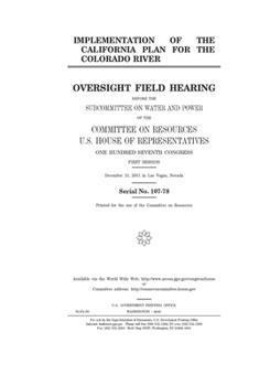 Implementation of the California plan for the Colorado River