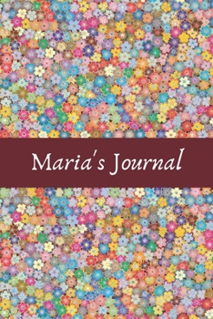 Maria: Cute Personalized Name Journal for Women & Girls – Blank Lined Gift Notebook/Diary for School, Work or Home