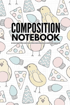 Paperback Composition Notebook: College Ruled 6" x 9" Cute Forest Writing Notes Journal, Office, Kids, School and college student. Book