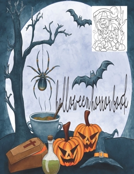 Paperback Halloween Horror Book: Horror Halloween Coloring Book for Kids Book