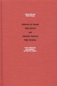 Hardcover Regule: The Rule and Summa : The Summa (Greek & Latin Music Theory) (English and Latin Edition) Book