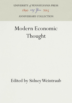 Hardcover Modern Economic Thought Book