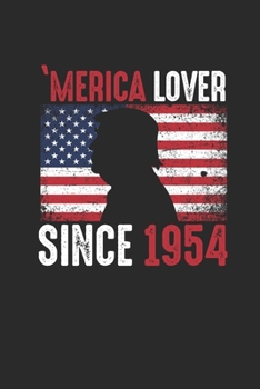 Paperback Merica Lover Since 1954: Small Lined Notebook - Birthday Gift Idea For Women And Men Book