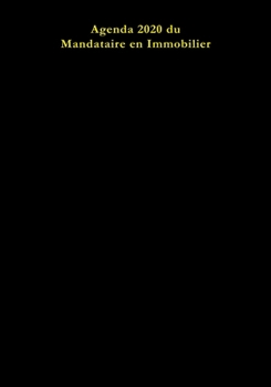 Paperback Agenda 2020 du Mandataire en Immobilier [French] Book