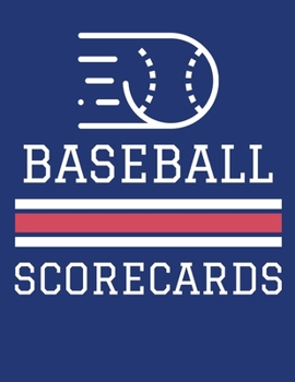 Paperback Baseball Scorecards: 100 Scoring Sheets For Baseball and Softball Games (8.5x11) Book