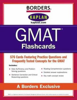 Paperback Borders GMAT Flashcards Book
