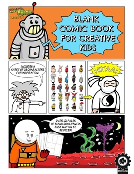 Paperback Blank Comic Book For Creative Kids: Over 100 Pages Of Blank Panels To Help Create Your Own Comic Book